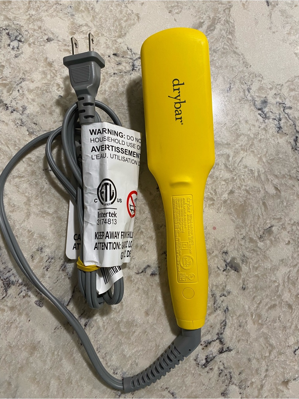 Drybar Yellow Mini Hair Straightening Brush